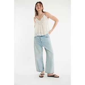 Intimately Free People Fiona Cami Blouse Top Tank Sleeveless Lace Slip M 288334